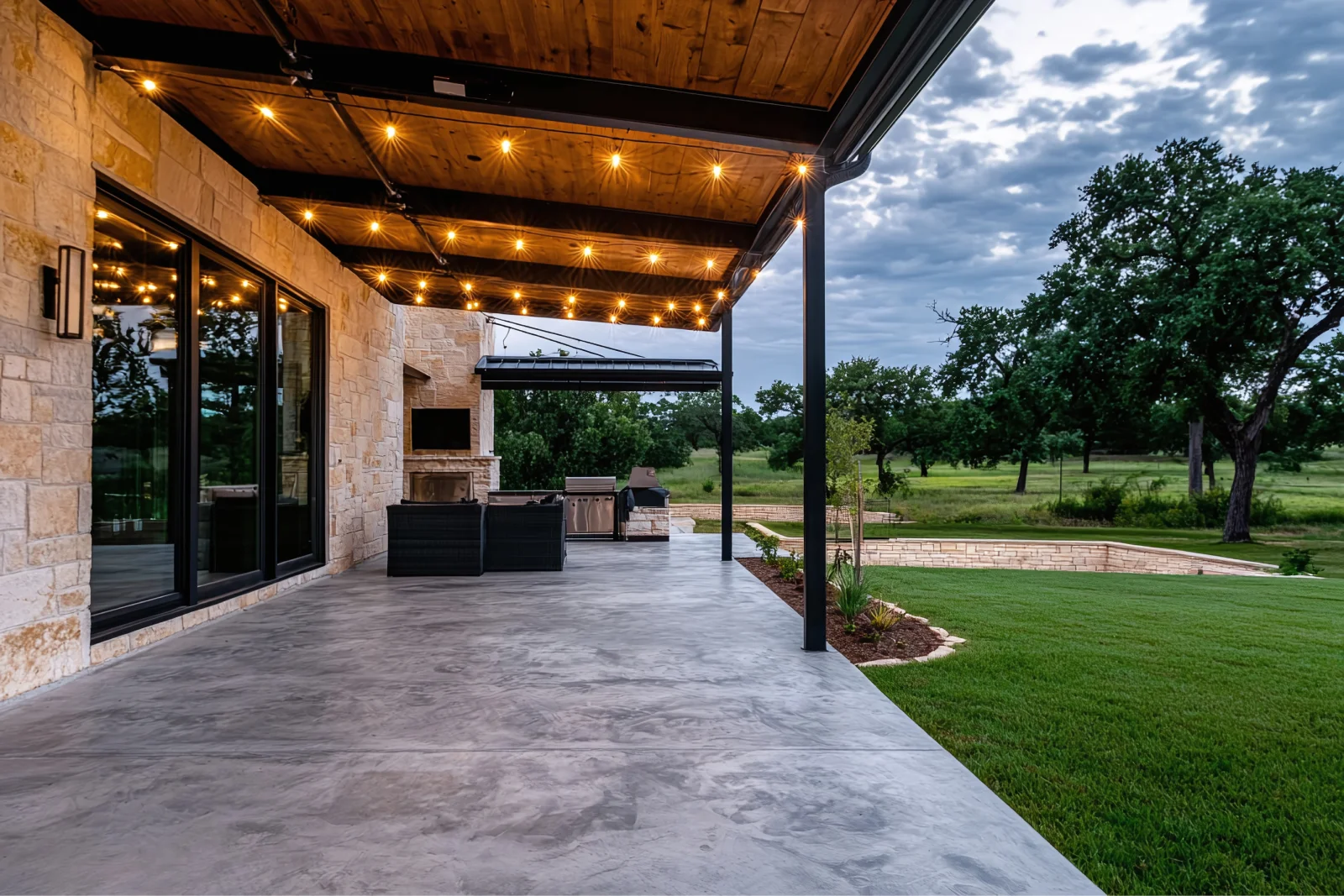 concrete patio